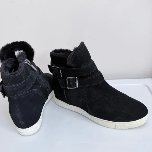 Blondo Womens Glade Waterproof Ankle Boot Sneaker Black Size 5.5 - Picture 2 of 6